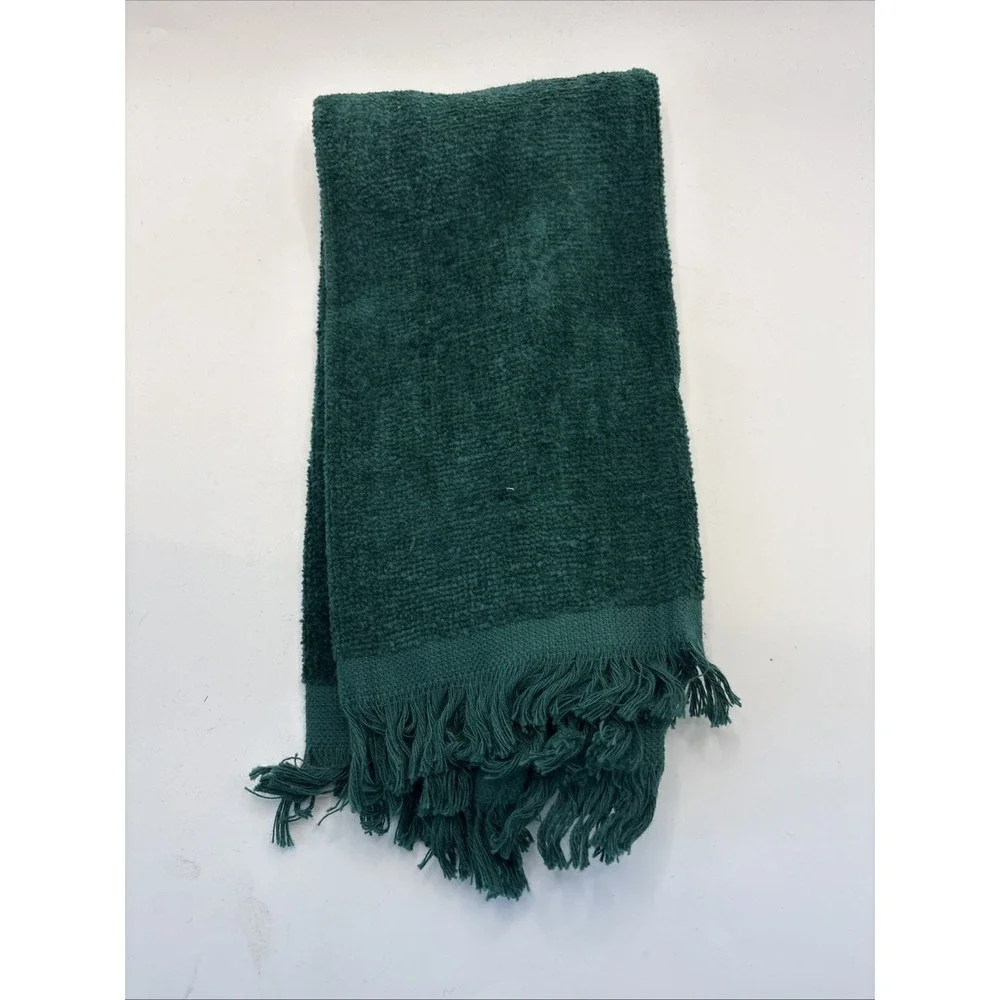 2 Vtg Montgomery Ward Christmas Tree Fingertip Hand Towels Green Christmas Tree